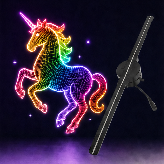 Glowhelia™ 3D Hologram Fan Projector